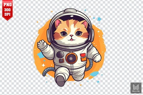Download Cute Astronaut Persian Cat Clipart - Persian cat clipart Collection